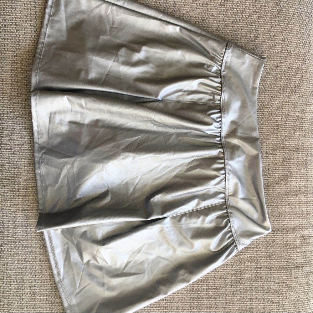 Aerie OFFLINE NWT Silver Women's Skirt - Picture 3 of 8